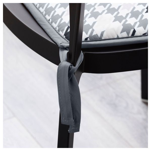 Подушка на стул АНВЮ, серый - схема-чертеж с размерами