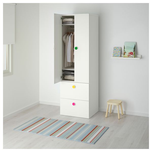 Гардероб 2-дверный+2 ящика СТУВА / ФОЛЬЯ, белый (60x50x192 см) - фото 2
