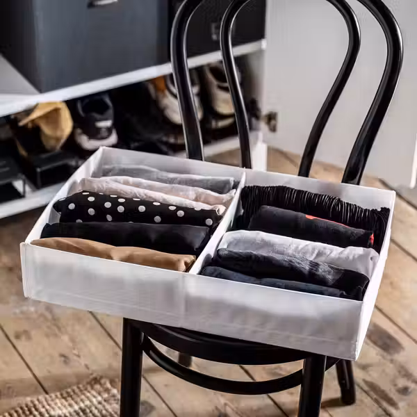 STUK Ящик с отделениями - белый 34x51x10 см - фото 5