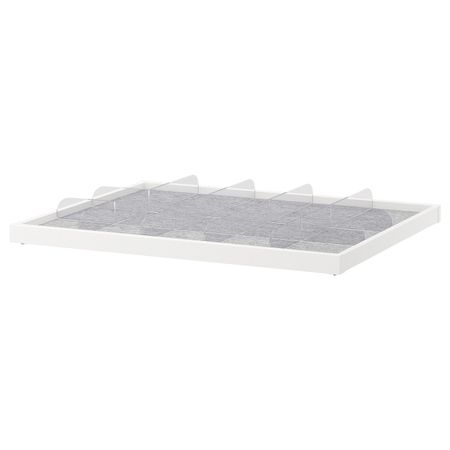Выдвижная полка с разделителем, белый, прозрачный 75x58 см IKEA КОМПЛИМЕНТ 092.430.04
