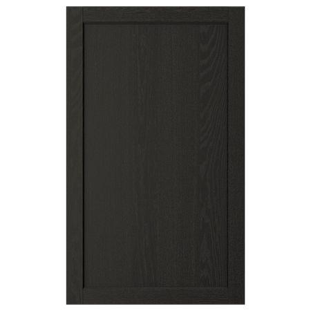 Дверь, черная морилка 60x100 см IKEA LERHYTTAN ЛЕРХЮТТАН 003.564.96
