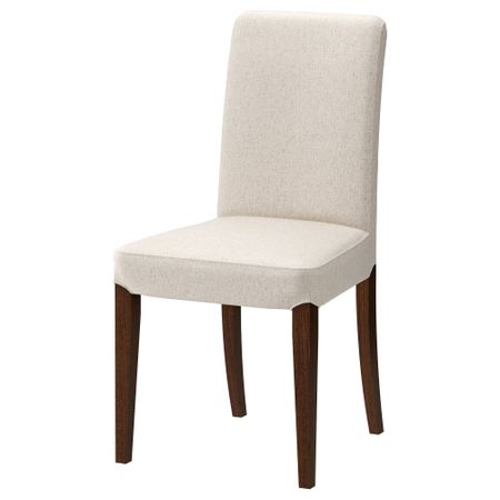 Стул ХЕНРИКСДАЛЬ, коричневый, Линнерид неокрашенный