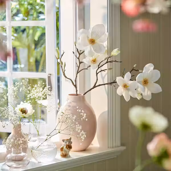 SMYCKA Цветок искусственный - схема-чертеж с размерами