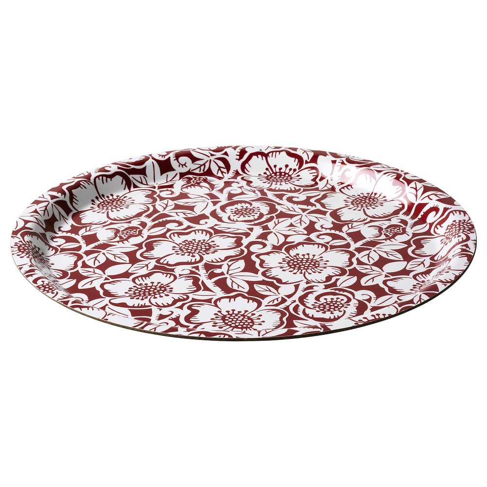 Поднос, орнамент «рождественская роза» красный, белый 32 см IKEA VINTER 2020 ВИНТЕР 2020 304.725.93 - схема-чертеж с размерами