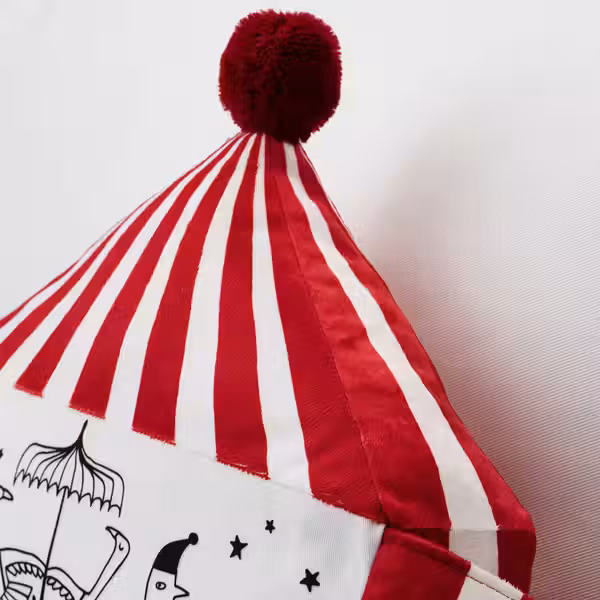 BUSENKEL БУСЕНКЕЛЬ Подушка - форма цирка красный/белый 48x37 см - фото 4