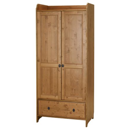 Шкаф платяной ЛЕКСВИК, морилка,антик (80x184 см)