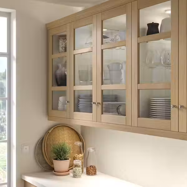 FORSBACKA Стеклянная дверь - дуб 40x60 см - схема-чертеж с размерами