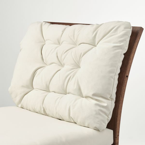 Садовое легкое кресло, коричневая морилка/Куддарна бежевый 63x80 см IKEA ÄPPLARÖ ЭПЛАРО 593.036.94 - схема-чертеж с размерами