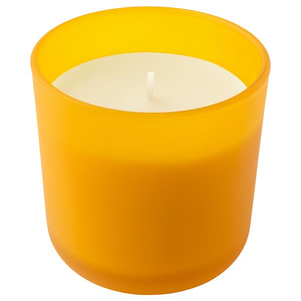 Ароматическая свеча в стакане СОММАР 2019, Лимон желтый, желтый (8 см) - фото 1