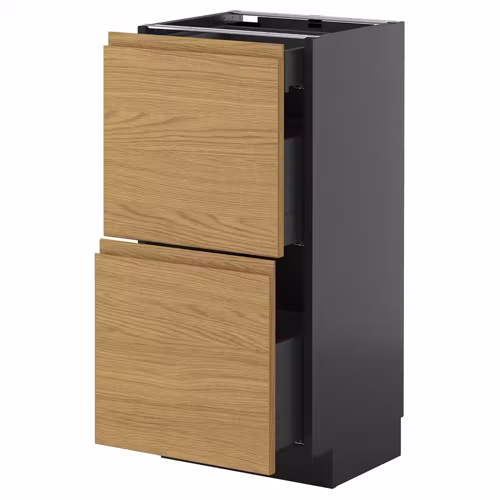 METOD / KNIVSHULT Напольный шкаф/2 фасада/3 ящика - фото 1