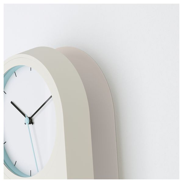 Настенные часы ПОФФАРЕ, белый - схема-чертеж с размерами