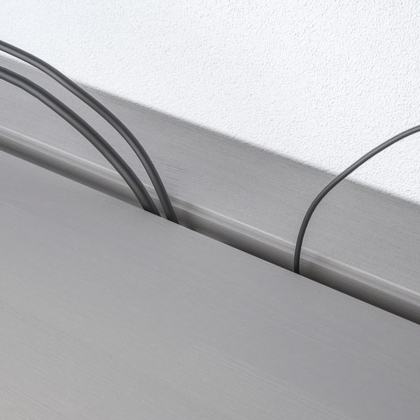 Шкаф для ТВ, комбинированный, стекляные дверцы, серый 322x47x212 см IKEA ХАВСТА 392.658.29 - фото 7