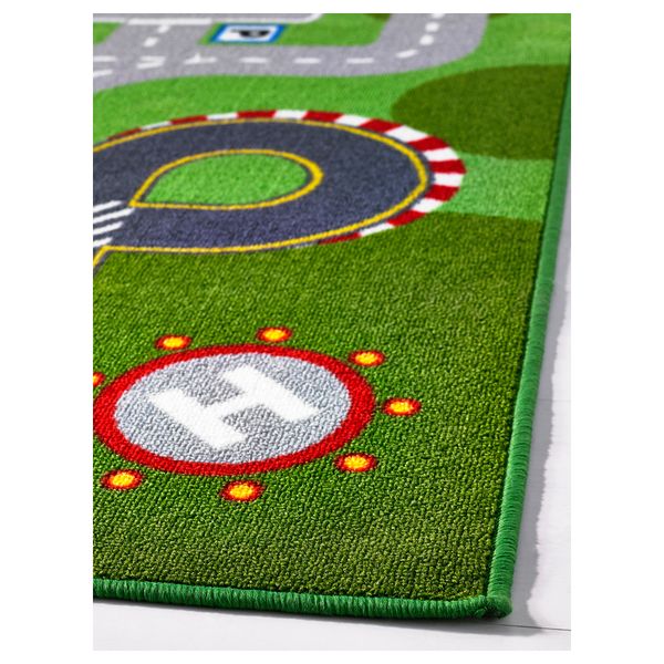 Ковер, короткий ворс ЛИЛЛАБУ, зеленый (100x133 см) - фото 3