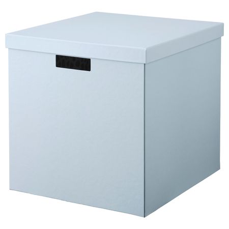 Коробка с крышкой, синий 32x35x32 см IKEA TJENA ТЬЕНА 604.953.76
