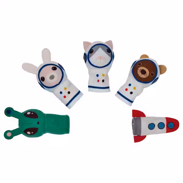 AFTONSPARV АФТОНСПАРВ Пальчиковая кукла, 5 предм. - разноцветный - фото 1