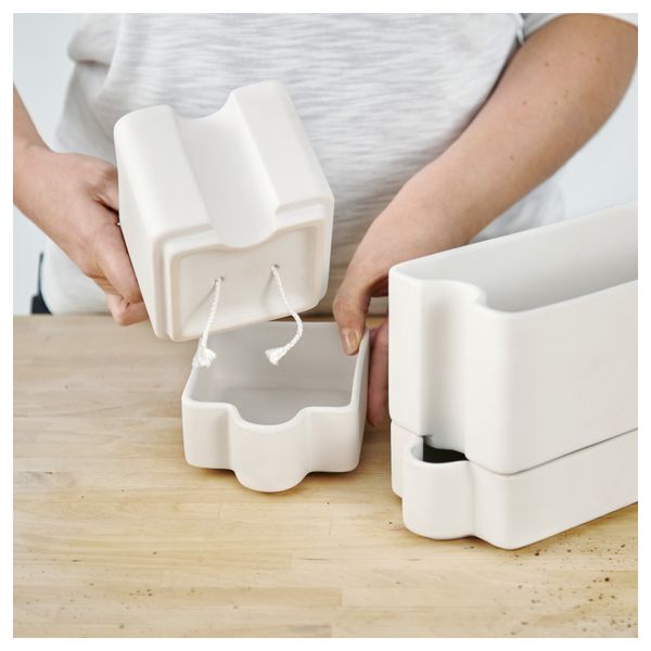 Горшок с самополивом СОТЦИТРОН, белый д/дома/улицы, белый (29x11 см) - фото 3