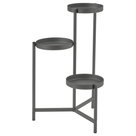 Пьедестал для цветов, для дома, улицы темно-серый, 58 см IKEA OLIVBLAD ОЛИВБЛАД 405.855.75
