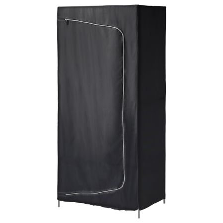 Гардероб БРЕЙМ, черный (80x55x180 см)