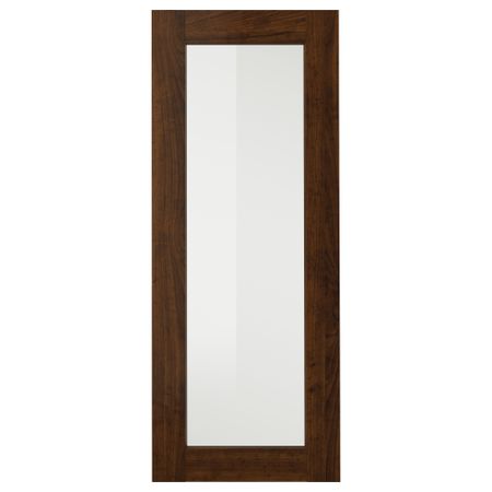 Стеклянная дверь ЭДСЕРУМ, под дерево коричневый