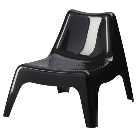 Садовое легкое кресло ИКЕА ПС ВОГЭ, черный