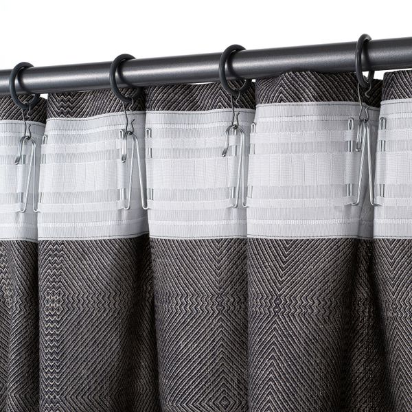 Гардины, 2 шт., темно-серый/естественный 155x300 см IKEA ÄRTSTARR ЭРТСТАРР 804.937.48 - фото 5