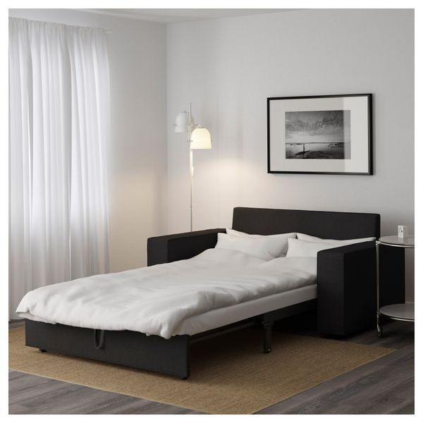 Диван-кровать 2-местная ВИЛАСУНД, Дансбу темно-серый - фото 4