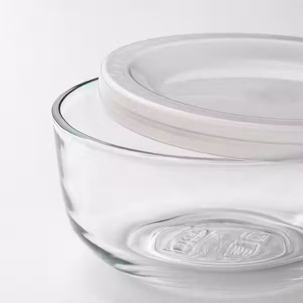 BESTÄMMA БЕСТЭММА Контейнер д/продуктов с крышкой,3шт - стекло - фото 4