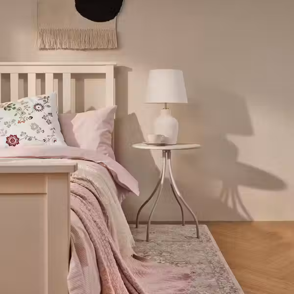 TÅNEBRO ТОНЕБРО Придиванный столик - д/дома/улицы/светлый серо-бежевый 46 см - фото 4