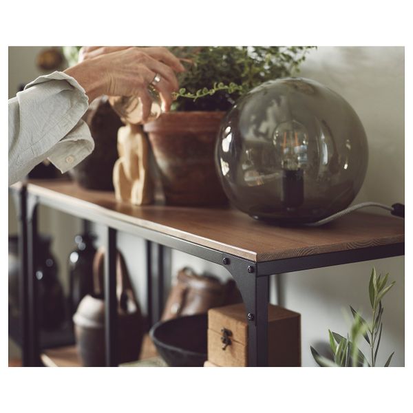 Шкаф для ТВ, комбинация, черный 250x36x95 см IKEA FJÄLLBO ФЬЕЛЛЬБО 691.913.37 - фото 7