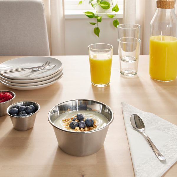 Сервировочная миска, нержавеющая сталь, 13 см IKEA GRILLTIDER ГРИЛЛЬТИДЕР 705.908.82 - фото 3