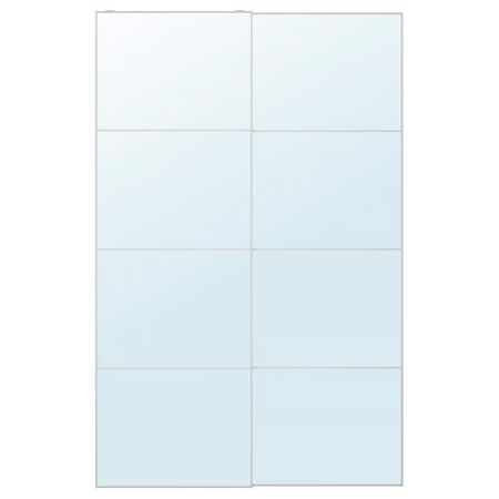 AULI Пара раздвижных дверей - зеркальное стекло 150x236 см