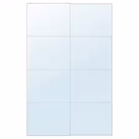 AULI Пара раздвижных дверей - зеркальное стекло 150x236 см