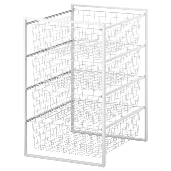 Рама, проволочная корзина АНТОНИУС, белый (44x54x70 см) - фото 2