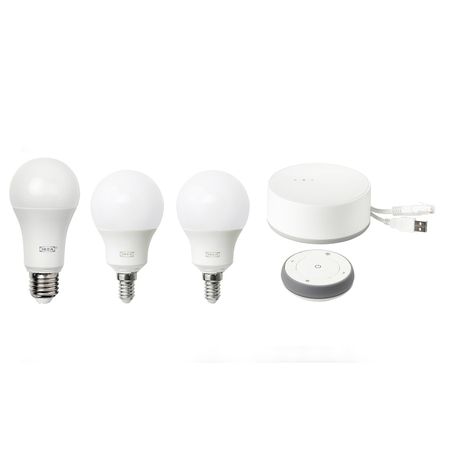 Сетевой блок управления, комплект, белый спектр E14/E27 IKEA TRÅDFRI ТРОДФРИ 804.068.93