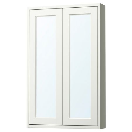 TÄNNFORSEN Зеркальный шкаф с дверцами - белый 60x15x95 см
