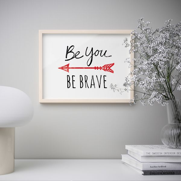 Постер, Будь собой, 40x30 см IKEA DRÖMBILD ДРЁМБИЛЬД 704.418.54 - фото 3