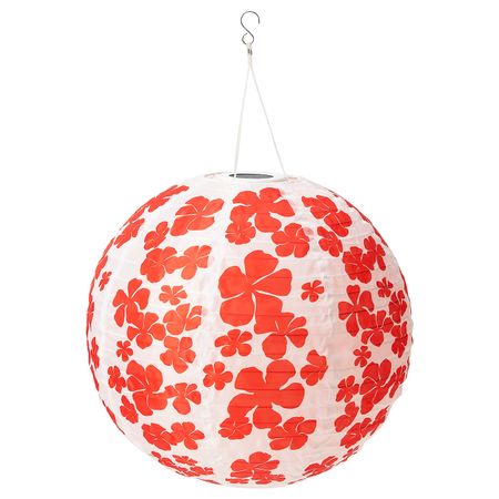 Подвесная светодиодная лампа, для сада шаровидный/цветок 45 см IKEA SOLVINDEN СОЛВИДЕН 704.845.46