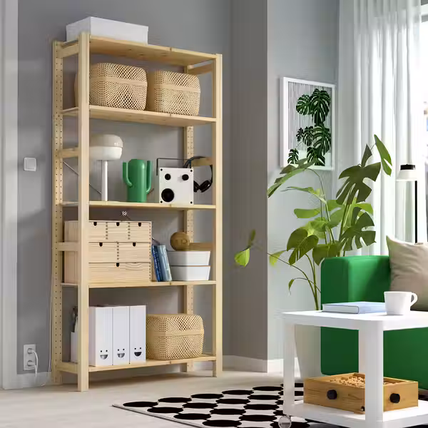 IVAR Стеллаж - сосна 89x30x179 см - фото 4