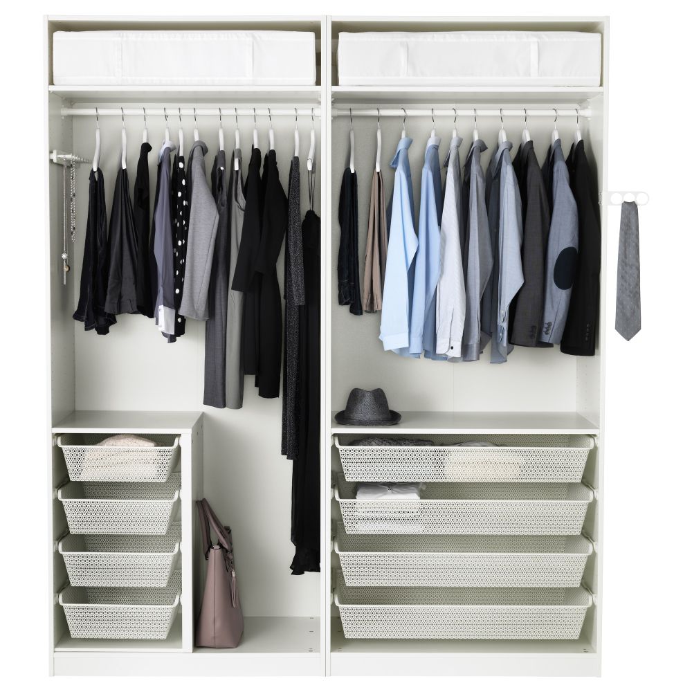 Гардероб, белый, 200x58x236 см IKEA PAX ПАКС 291.284.56 - фото 1