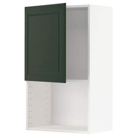 Навесной шкаф для СВЧ-печи, белый/Будбин темно-зеленый 60x100 см IKEA METOD МЕТОД 393.119.73