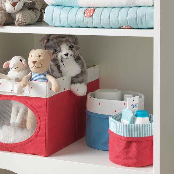 Набор корзин, 2 штуки, красный/синий IKEA NÖJSAM НОЙСЭМ 804.213.08 - фото 2