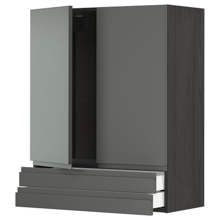 Навесной шкаф, 2 дверцы, 2 ящика, 80x100 cm IKEA METOD МЕТОД, MAXIMERA МАКСИМЕРА 194.644.29