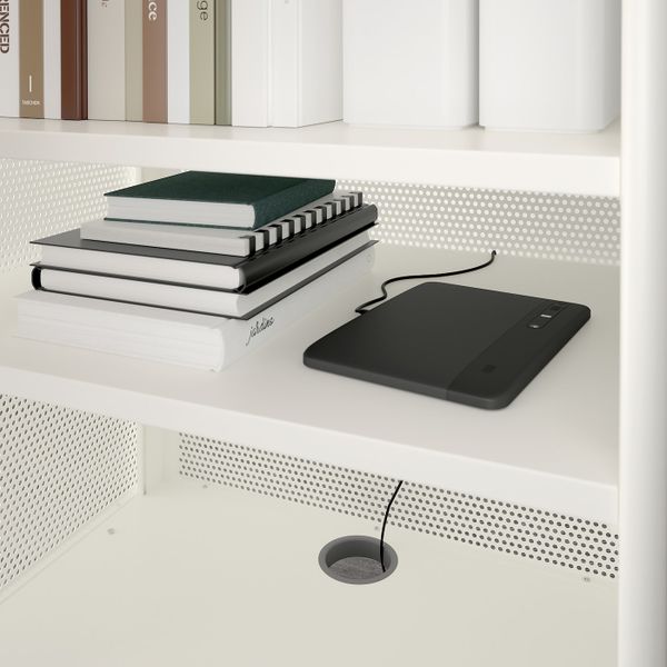 Модуль с электронным замком, сетка белый 61x101 см IKEA BEKANT БЕКАНТ 392.869.35 - фото 5