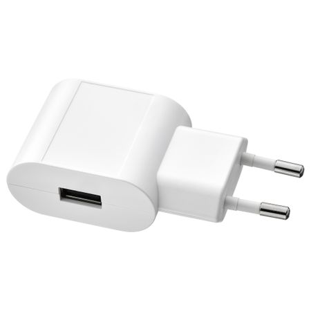 Зарядное устройство 1 USB-порт, белый IKEA SMÅHAGEL 105.440.77