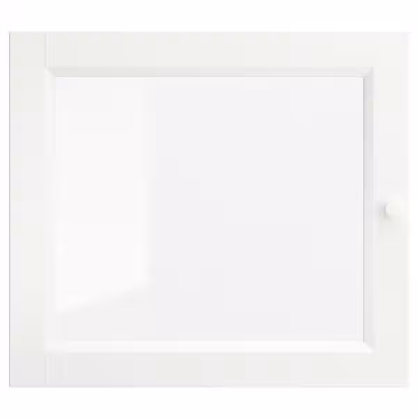 OXBERG Стеклянная дверь - белый 40x35 см - схема-чертеж с размерами