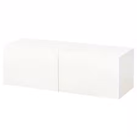 BESTÅ Комбинация настенных шкафов - белый/Lappviken белый 120x42x38 см