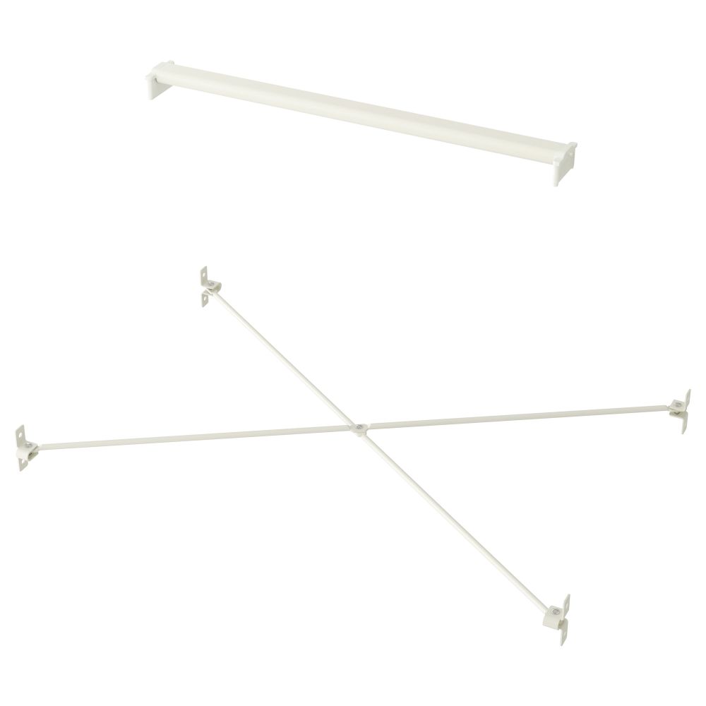 Верхняя перекладина и крестовина АЛЬГОТ, белый - схема-чертеж с размерами