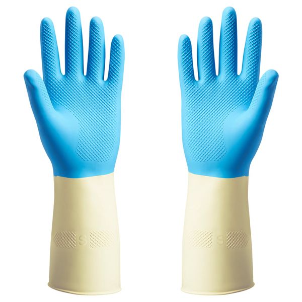 Резиновые перчатки, синий S IKEA POTKES ПОТКЕС 804.290.31 - схема-чертеж с размерами