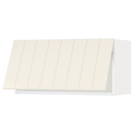 Навесной горизонтальный шкаф, белый/Хитарп белый с оттенком 80x40 см IKEA METOD МЕТОД 993.938.95