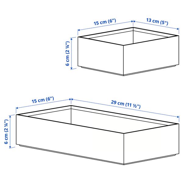 Упаковка 5 из 4 для IKEA - схема-чертеж с размерами
